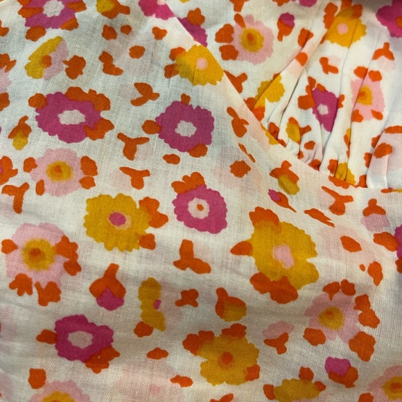 Nordstrom BP White Sally Retro Floral Halter Top - Picture 2 of 3